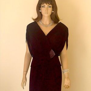 DAYMOR 2 Piece Maxi Dress Size 10 Plum Color (Dark Purple)